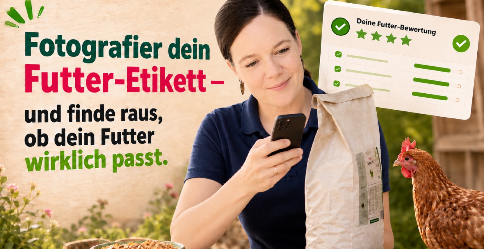 Futter-Checker — Fotografier dein Futter-Etikett